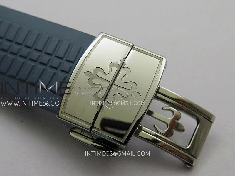Aquanaut 5164G SS ZF 1:1 Best Edition Blue Dial On Blue Rubber Strap A330