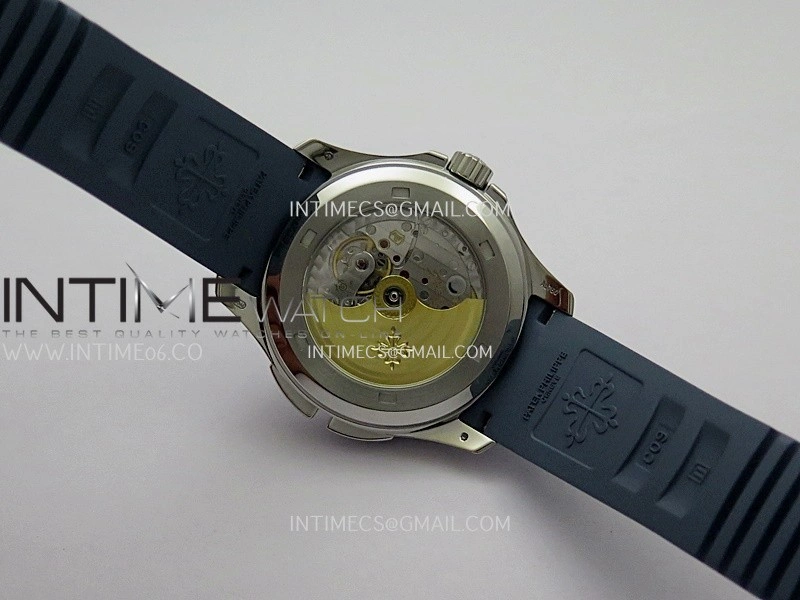 Aquanaut 5164G SS ZF 1:1 Best Edition Blue Dial On Blue Rubber Strap A330