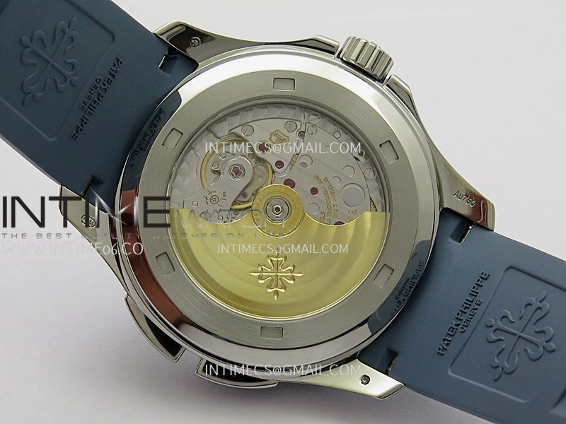 Aquanaut 5164G SS ZF 1:1 Best Edition Blue Dial On Blue Rubber Strap A330