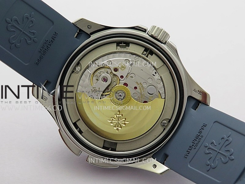 Aquanaut 5164G SS ZF 1:1 Best Edition Blue Dial On Blue Rubber Strap A330