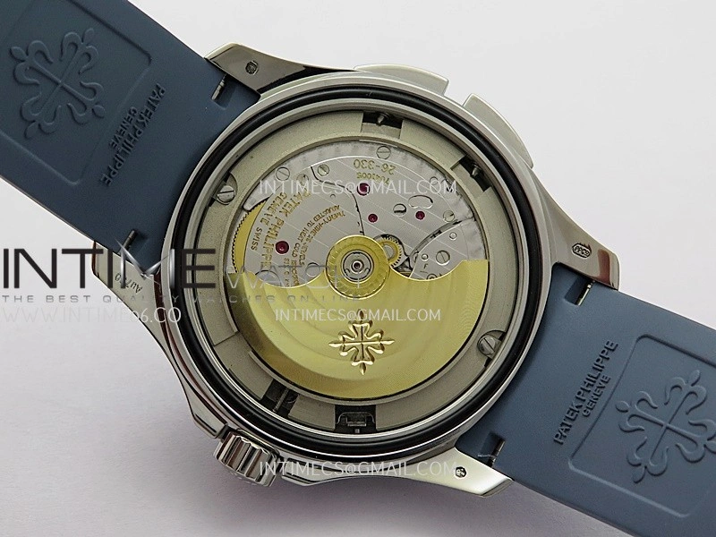 Aquanaut 5164G SS ZF 1:1 Best Edition Blue Dial On Blue Rubber Strap A330