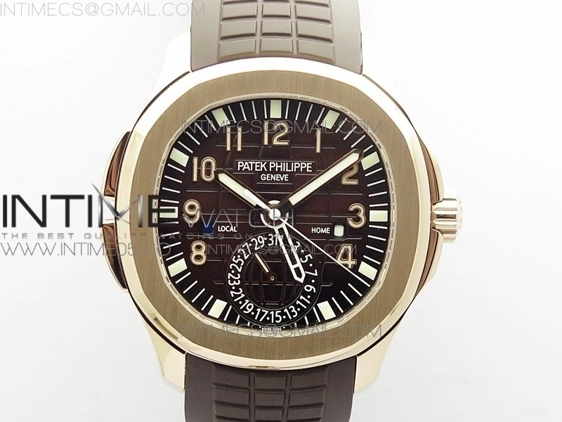 Aquanaut 5164R RG GRF Best Edition Brown Dial on Brown Rubber Strap A324 V2