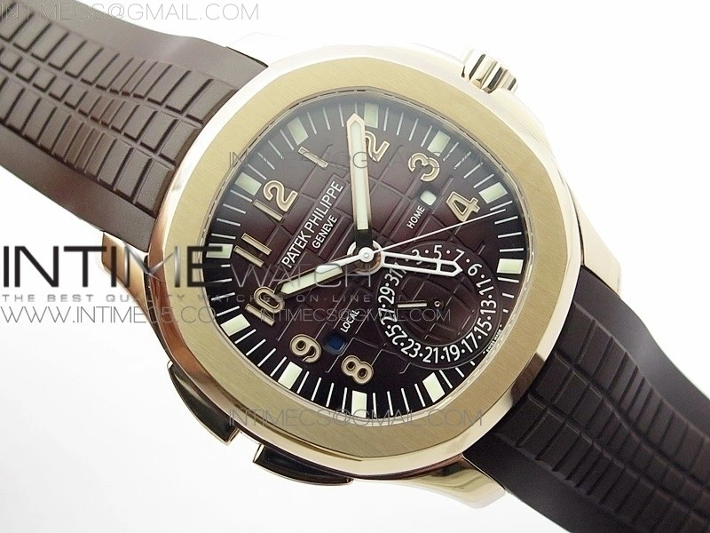 Aquanaut 5164R RG GRF Best Edition Brown Dial on Brown Rubber Strap A324 V2
