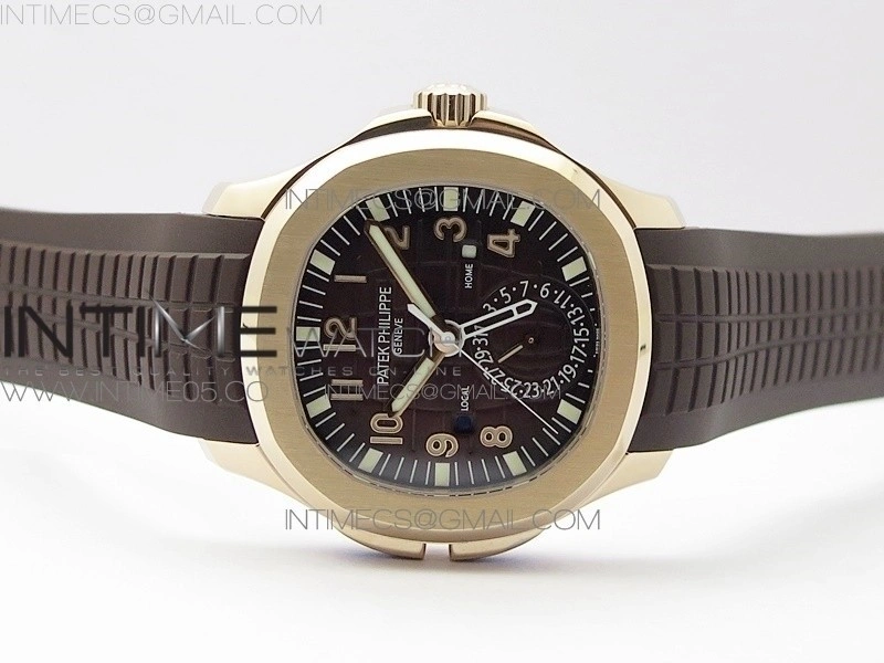 Aquanaut 5164R RG GRF Best Edition Brown Dial on Brown Rubber Strap A324 V2