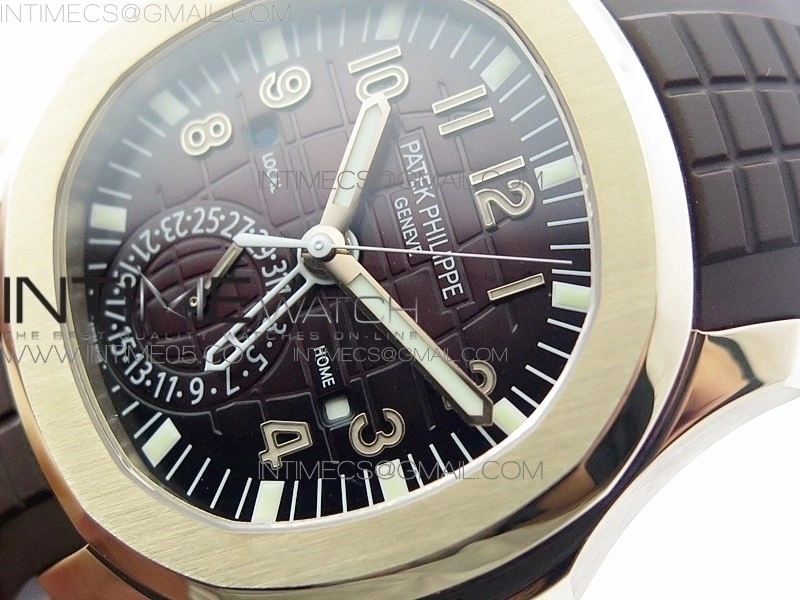 Aquanaut 5164R RG GRF Best Edition Brown Dial on Brown Rubber Strap A324 V2