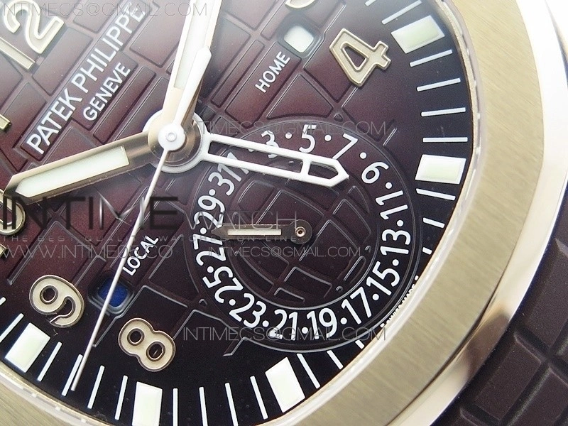 Aquanaut 5164R RG GRF Best Edition Brown Dial on Brown Rubber Strap A324 V2