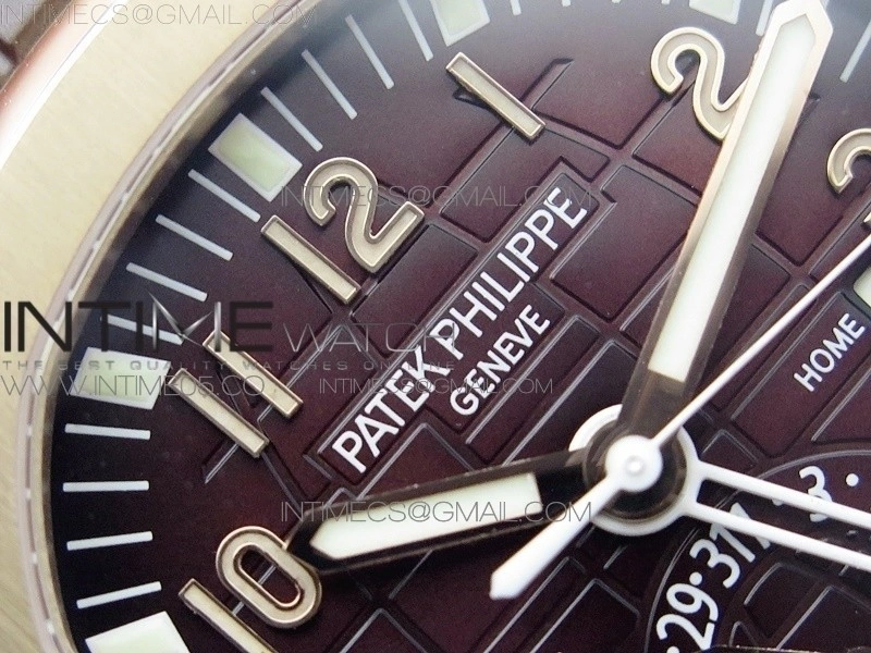 Aquanaut 5164R RG GRF Best Edition Brown Dial on Brown Rubber Strap A324 V2