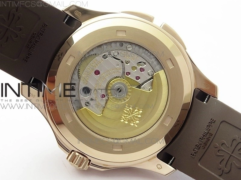 Aquanaut 5164R RG GRF Best Edition Brown Dial on Brown Rubber Strap A324 V2
