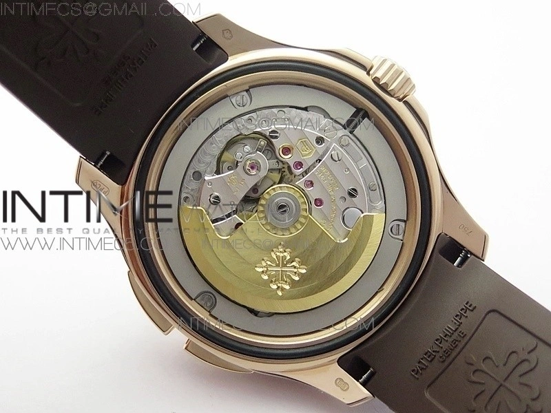 Aquanaut 5164R RG GRF Best Edition Brown Dial on Brown Rubber Strap A324 V2