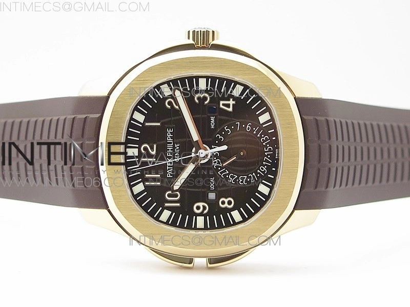 Aquanaut 5164R RG ZF 1:1 Best Edition Brown Dial on Brown Rubber Strap A324