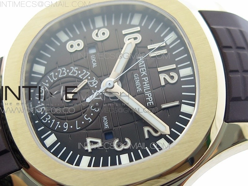 Aquanaut 5164R RG ZF 1:1 Best Edition Brown Dial on Brown Rubber Strap A324
