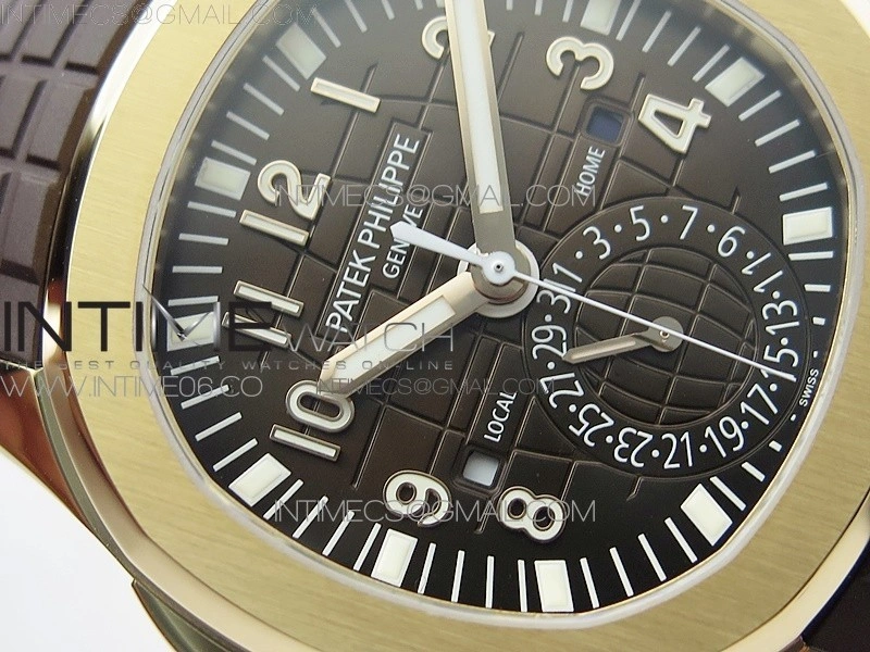 Aquanaut 5164R RG ZF 1:1 Best Edition Brown Dial on Brown Rubber Strap A324