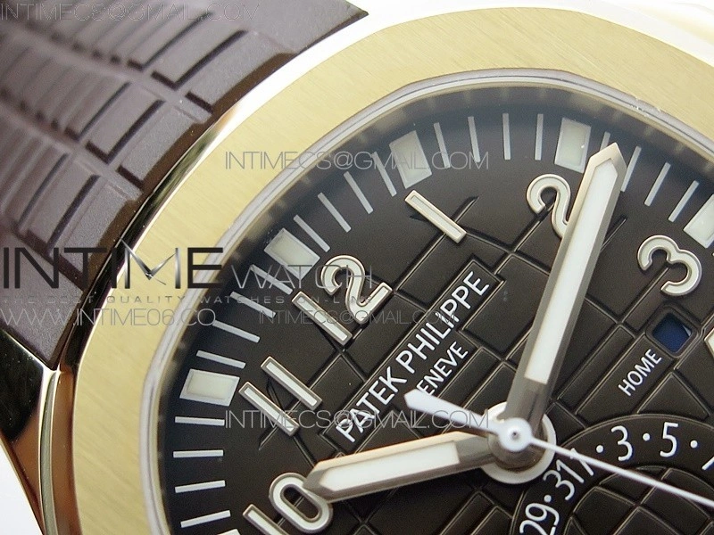 Aquanaut 5164R RG ZF 1:1 Best Edition Brown Dial on Brown Rubber Strap A324