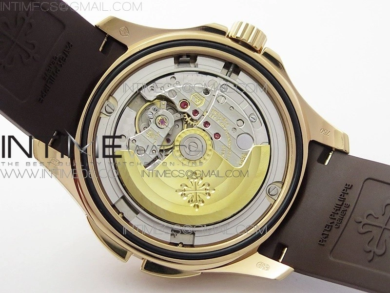 Aquanaut 5164R RG ZF 1:1 Best Edition Brown Dial on Brown Rubber Strap A324