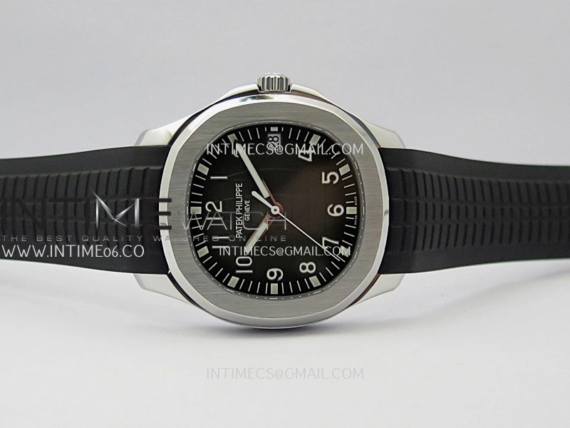 Aquanaut 5167 SS DDF 1:1 Best Edition Black Dial On Black Strap Super Clone DD324