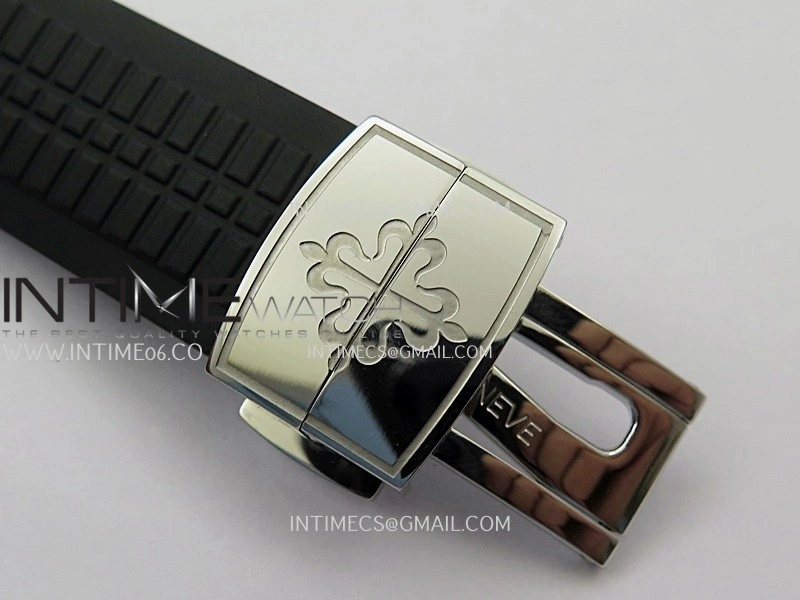 Aquanaut 5167 SS DDF 1:1 Best Edition Black Dial On Black Strap Super Clone DD324