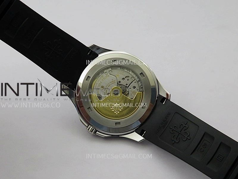 Aquanaut 5167 SS DDF 1:1 Best Edition Black Dial On Black Strap Super Clone DD324