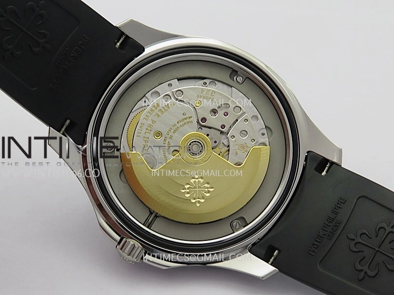 Aquanaut 5167 SS DDF 1:1 Best Edition Black Dial On Black Strap Super Clone DD324