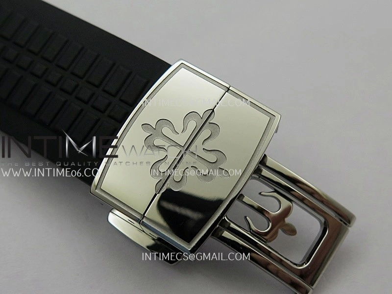 Aquanaut 5167 SS DDF 1:1 Best Edition Black Dial On Black Strap Super Clone DD330