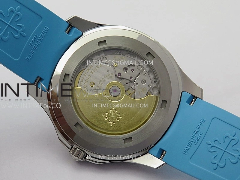 Aquanaut 5167 SS DDF 1:1 Best Edition Black Dial On Blue Strap Super Clone DD330