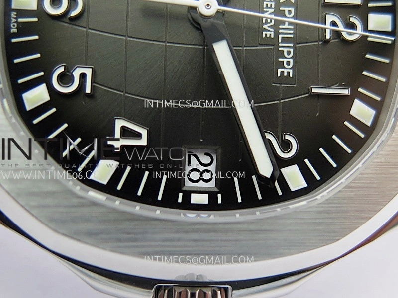 Aquanaut 5167 SS DDF 1:1 Best Edition Black Dial On White Strap Super Clone DD330