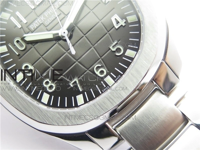 Aquanaut 5167A SS ZF 1:1 Best Edition Black Dial on SS Bracelet 324CS