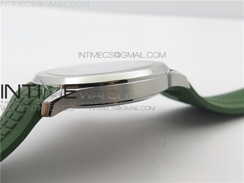 Aquanaut 5168G 42mm SS ZF 1:1 Best Edition Green Dial on Green Rubber Strap 324CS