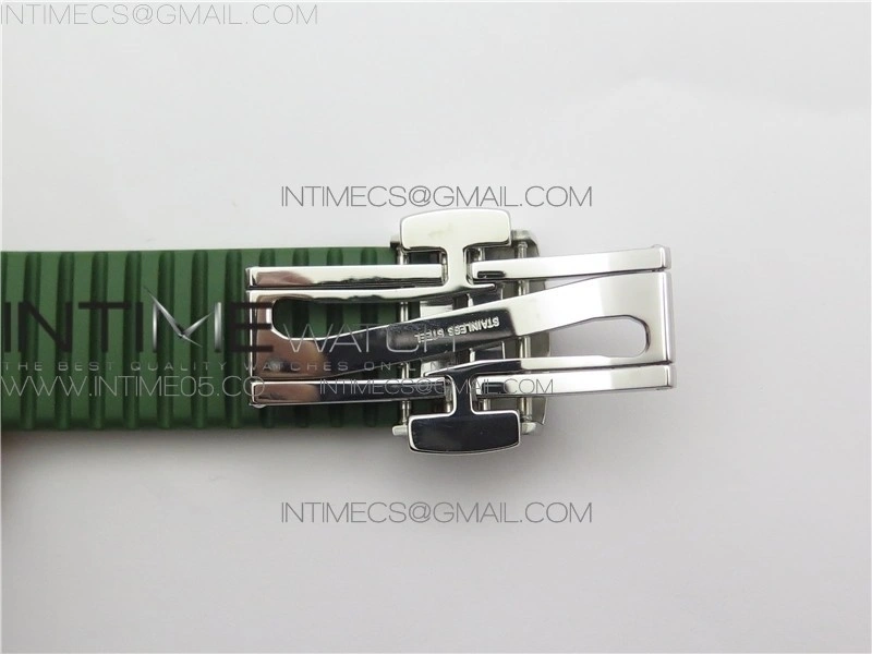 Aquanaut 5168G 42mm SS ZF 1:1 Best Edition Green Dial on Green Rubber Strap 324CS