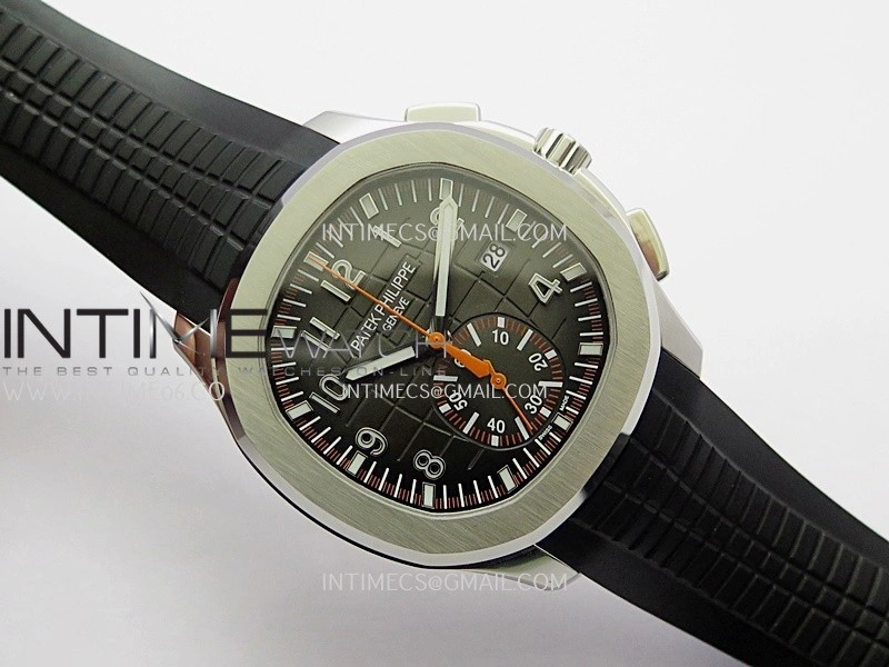 Aquanaut 5968 SS P1F Best Edition Gray Dial On Black Rubber Strap A520