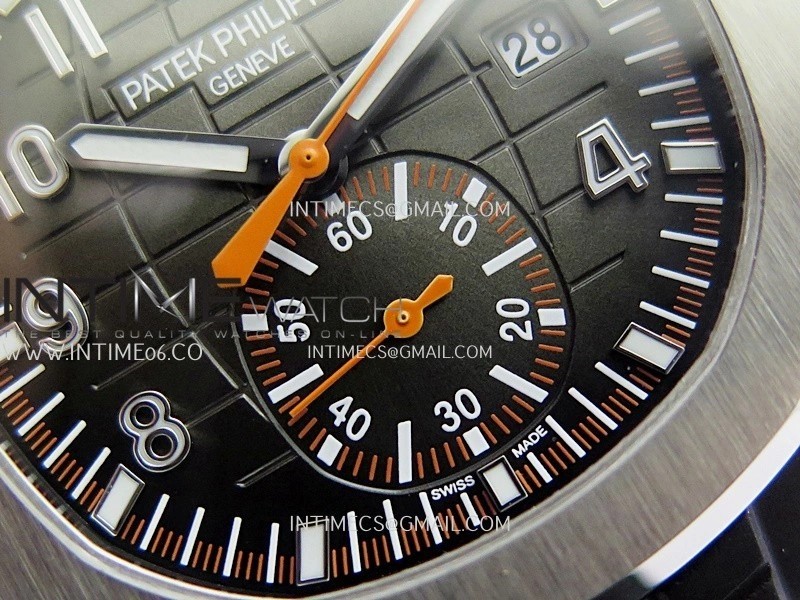 Aquanaut 5968 SS P1F Best Edition Gray Dial On Black Rubber Strap A520