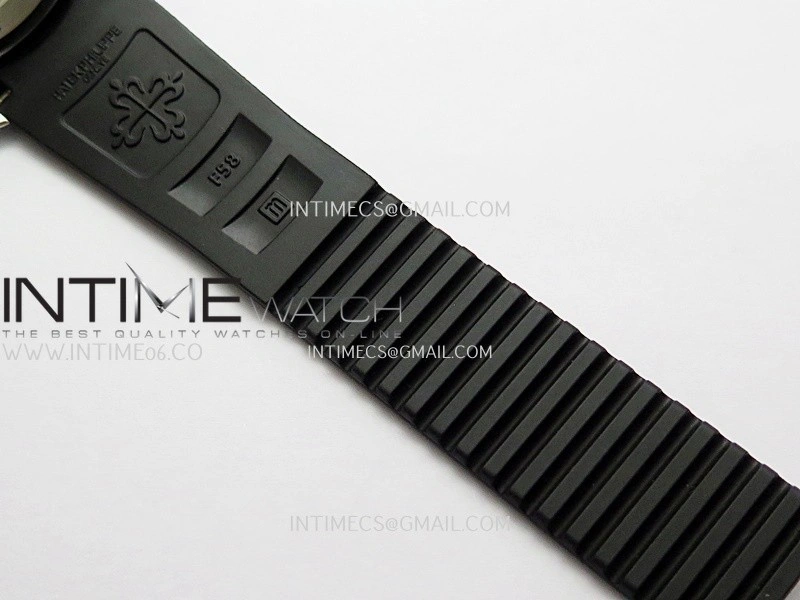 Aquanaut 5968 SS P1F Best Edition Gray Dial On Black Rubber Strap A520