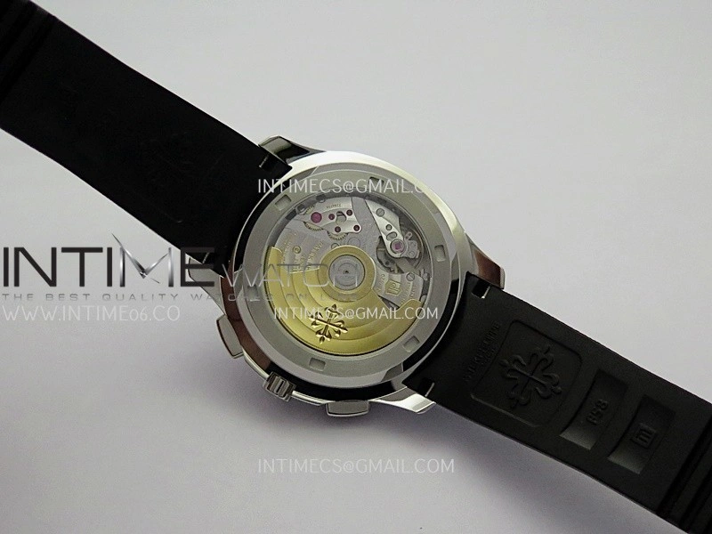 Aquanaut 5968 SS P1F Best Edition Gray Dial On Black Rubber Strap A520