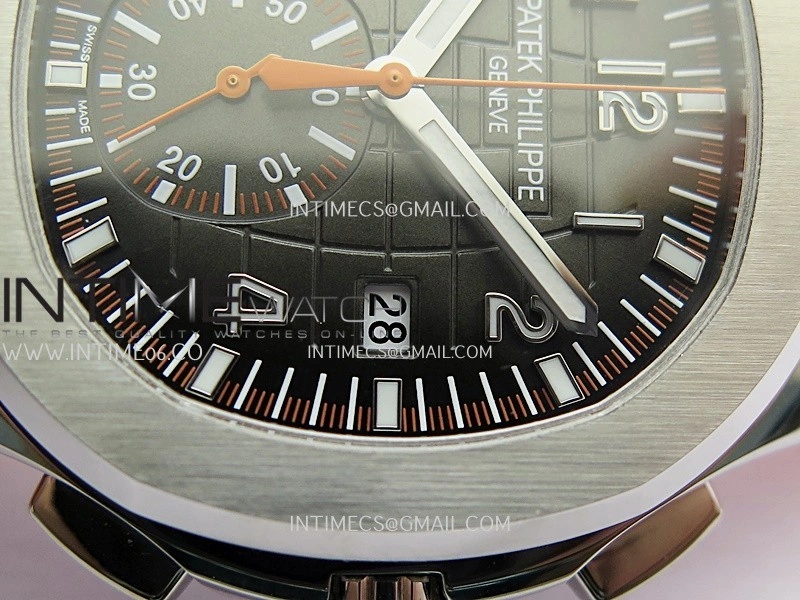 Aquanaut 5968 SS P1F Best Edition Gray Dial On Orange Rubber Strap A520