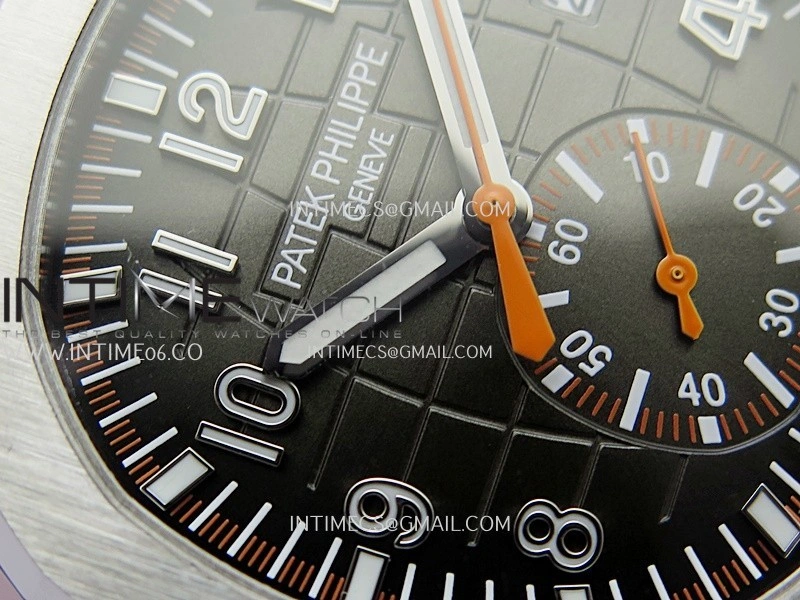 Aquanaut 5968 SS P1F Best Edition Gray Dial On Orange Rubber Strap A520