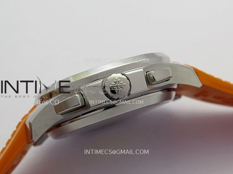 Aquanaut 5968 SS P1F Best Edition Gray Dial On Orange Rubber Strap A520