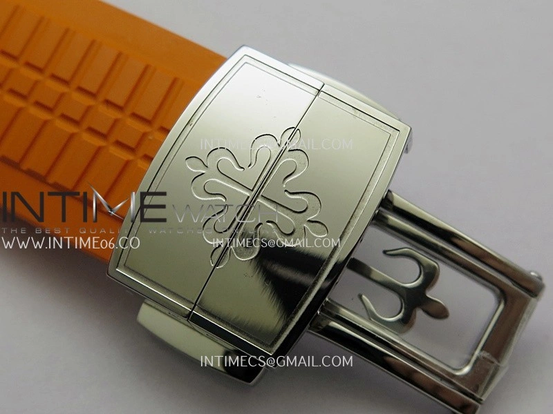 Aquanaut 5968 SS P1F Best Edition Gray Dial On Orange Rubber Strap A520
