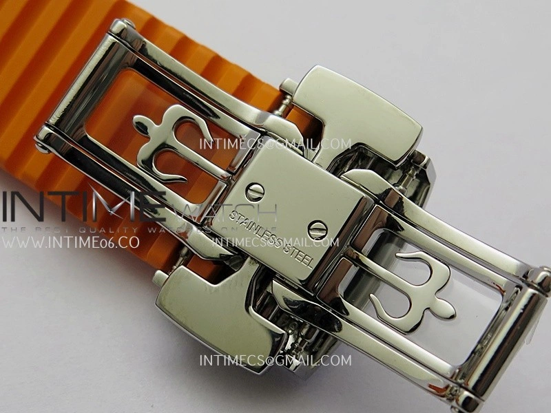 Aquanaut 5968 SS P1F Best Edition Gray Dial On Orange Rubber Strap A520