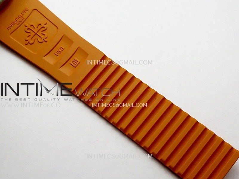 Aquanaut 5968 SS P1F Best Edition Gray Dial On Orange Rubber Strap A520