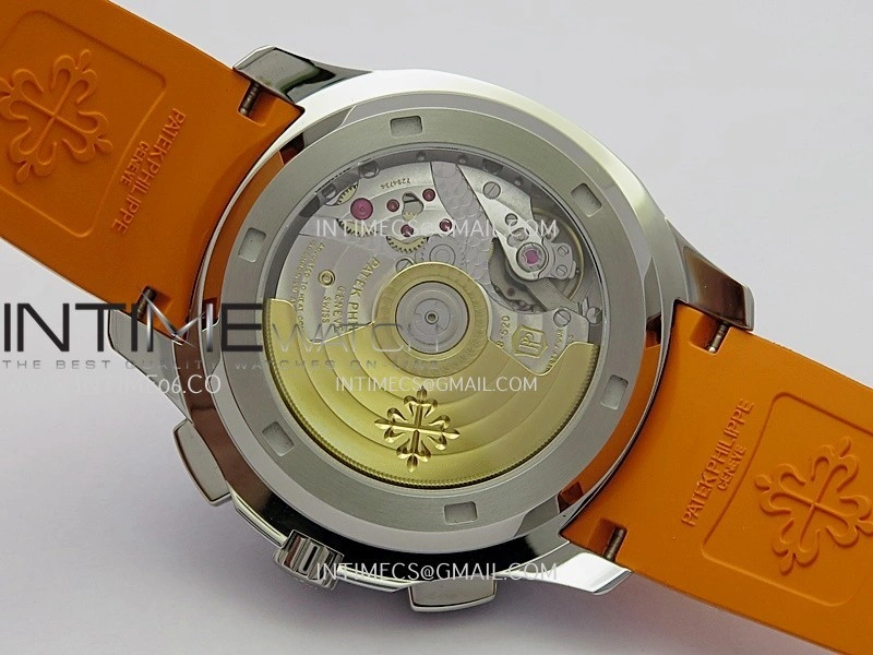 Aquanaut 5968 SS P1F Best Edition Gray Dial On Orange Rubber Strap A520