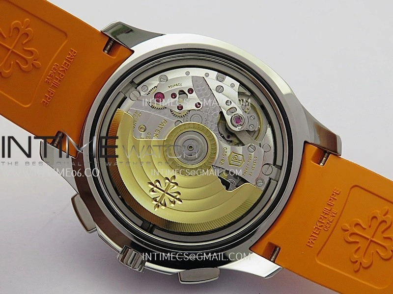 Aquanaut 5968 SS P1F Best Edition Gray Dial On Orange Rubber Strap A520
