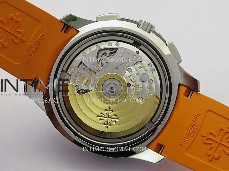 Aquanaut 5968 SS P1F Best Edition Gray Dial On Orange Rubber Strap A520