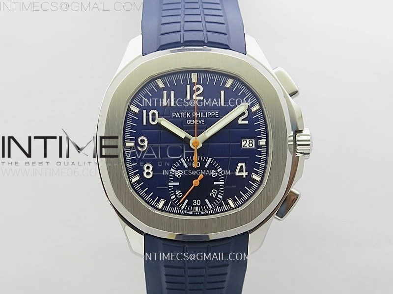 Aquanaut 5968 SS YLF Best Edition Blue Dial on Blue Rubber Strap A520