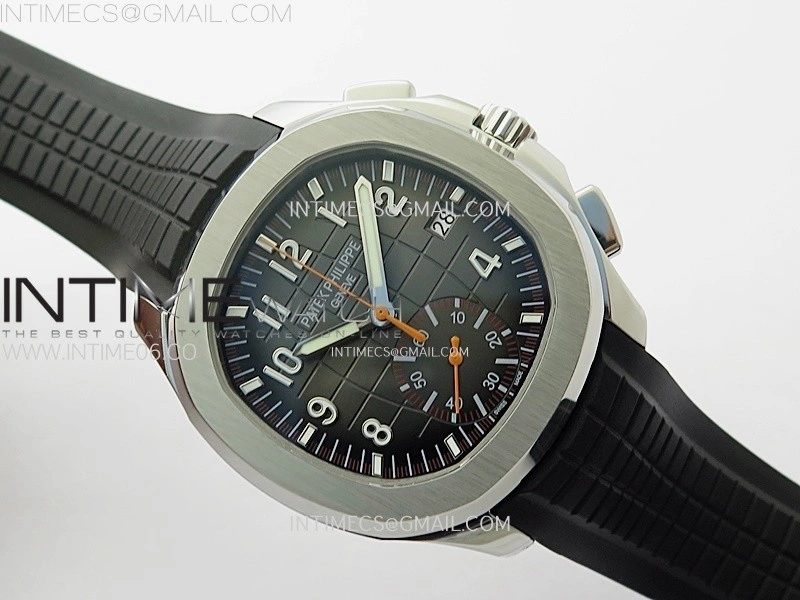 Aquanaut 5968 SS YLF Best Edition Gray Dial on Black Rubber Strap A520