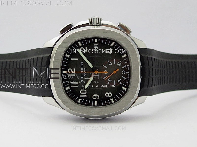 Aquanaut 5968 SS YLF Best Edition Gray Dial on Black Rubber Strap A520