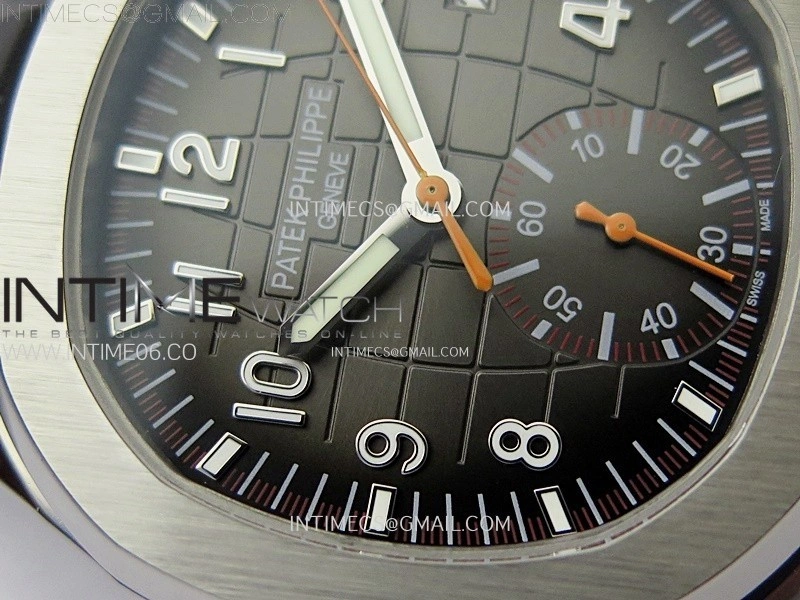 Aquanaut 5968 SS YLF Best Edition Gray Dial on Black Rubber Strap A520