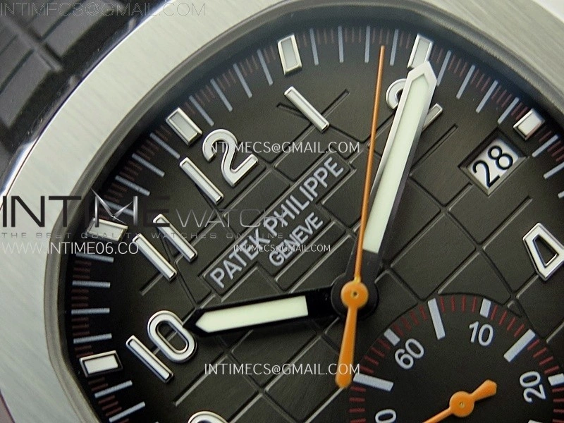 Aquanaut 5968 SS YLF Best Edition Gray Dial on Black Rubber Strap A520