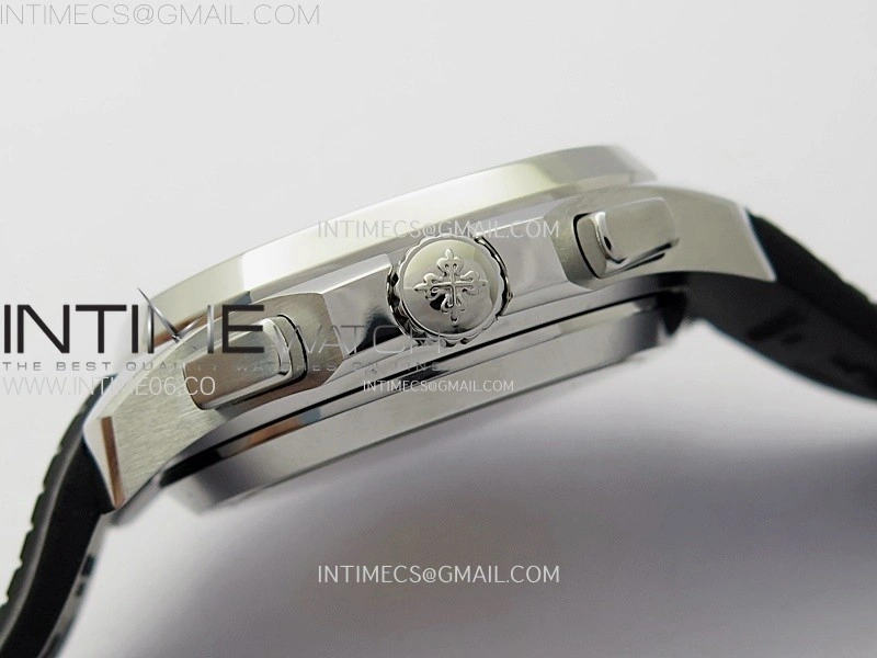 Aquanaut 5968 SS YLF Best Edition Gray Dial on Black Rubber Strap A520