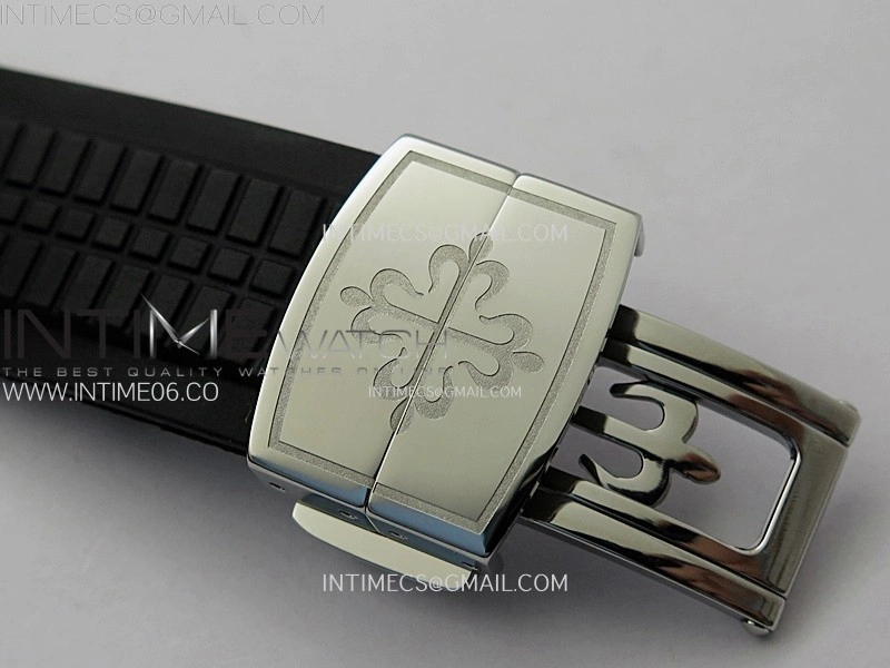 Aquanaut 5968 SS YLF Best Edition Gray Dial on Black Rubber Strap A520