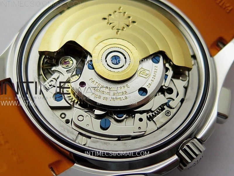 Aquanaut 5968 SS YLF Best Edition Gray Dial on Orange Rubber Strap A520