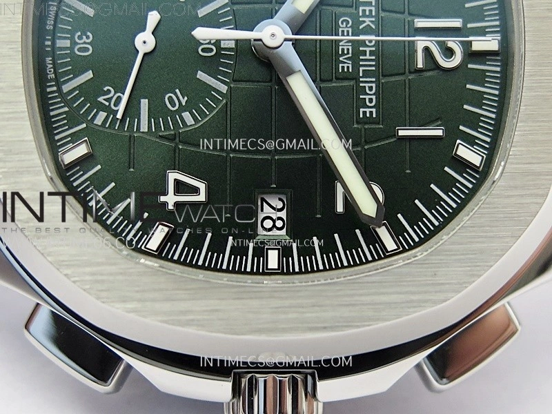 Aquanaut 5968 SS YLF Best Edition Green Dial on Green Rubber Strap A520